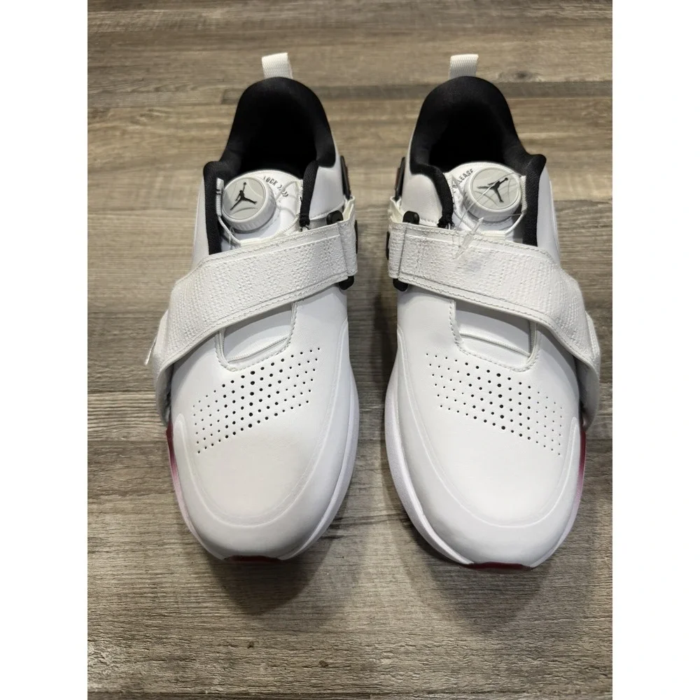 Air Jordan Rev Golf Shoes White Black Team Red Men's Size 6.5 New FV6338-104